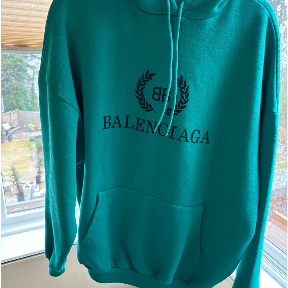 Balenciaga Oversized Green Hoodie